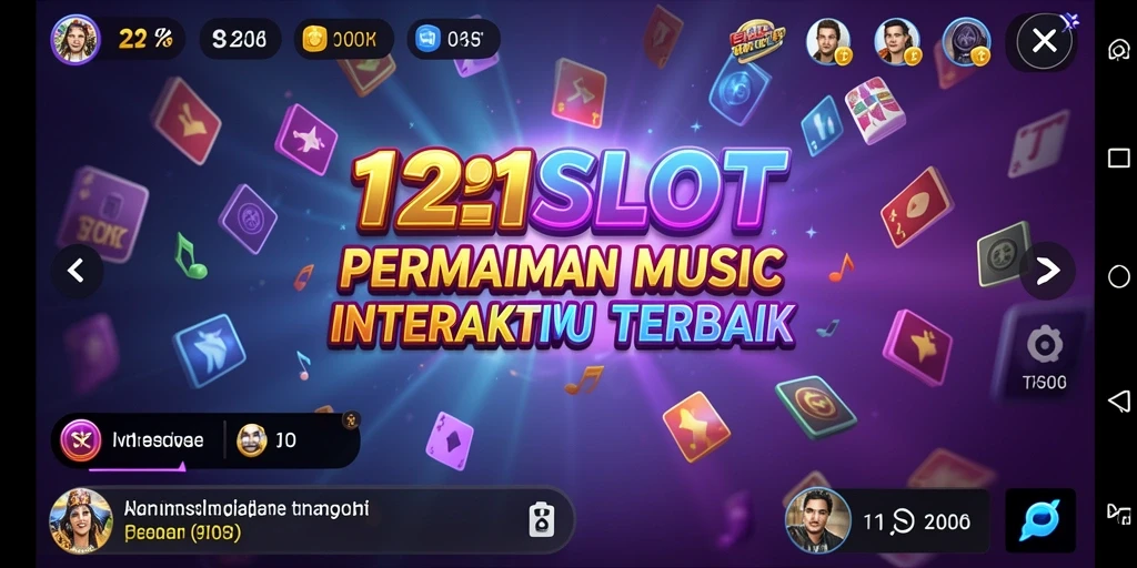 Tampilan gameplay 1121SLOT dengan berbagai fitur musik yang menarik.