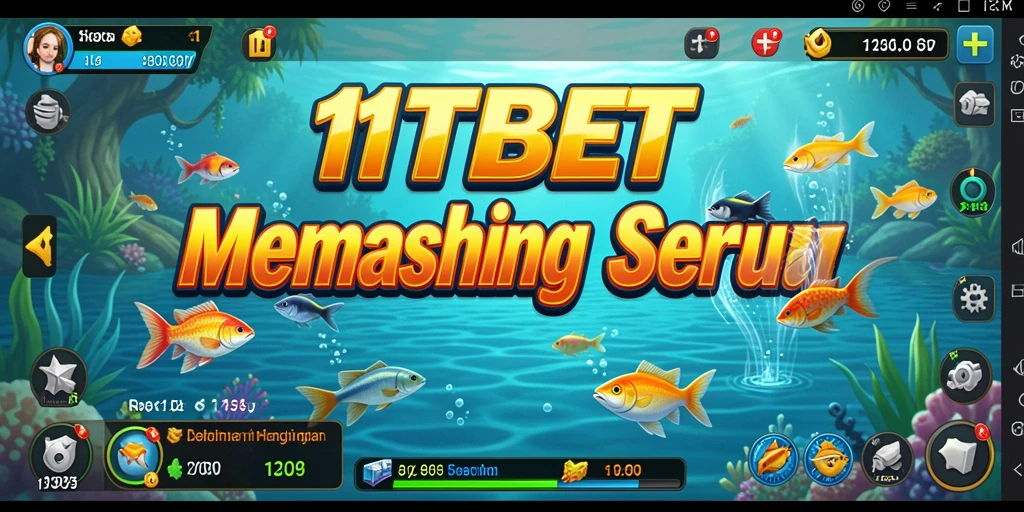Screenshot gameplay 11TBET menampilkan serunya memancing berbagai ikan.