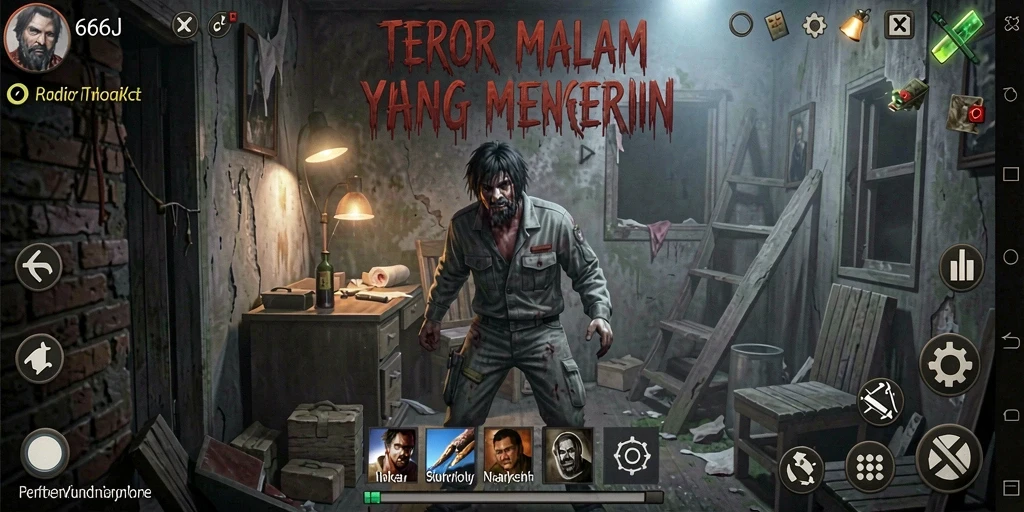 Gameplay menegangkan dalam atmosfer horror yang mengerikan.