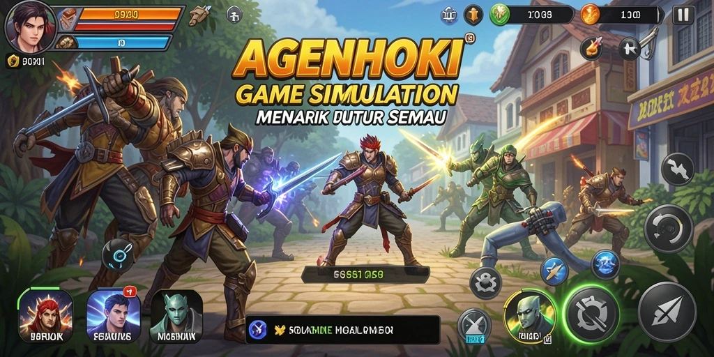 Tampilan gameplay AGENHOKI yang menarik dan interaktif.