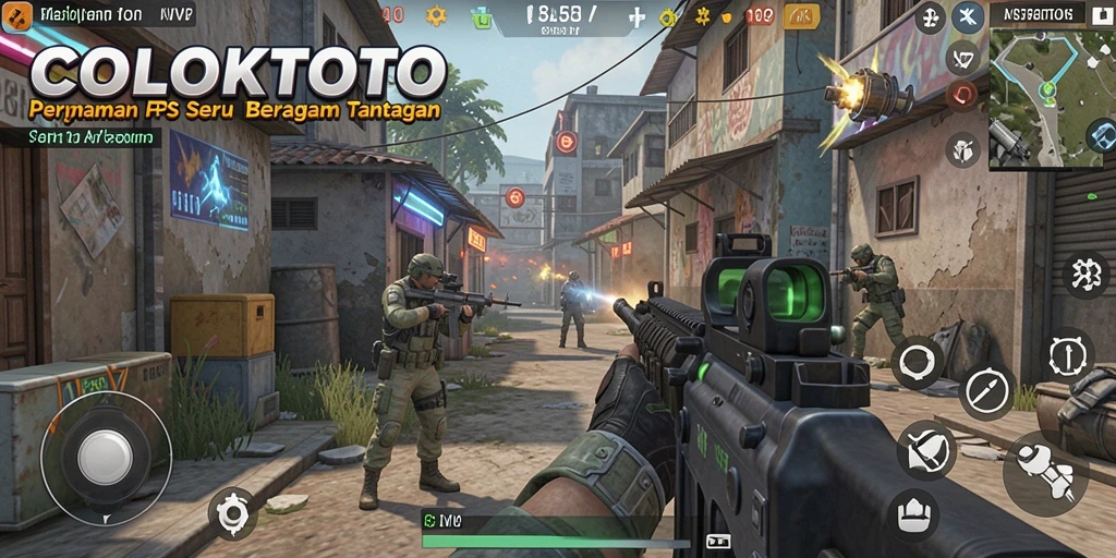 Tangkapan layar COLOKTOTO menampilkan aksi tembak-menembak seru di arena.