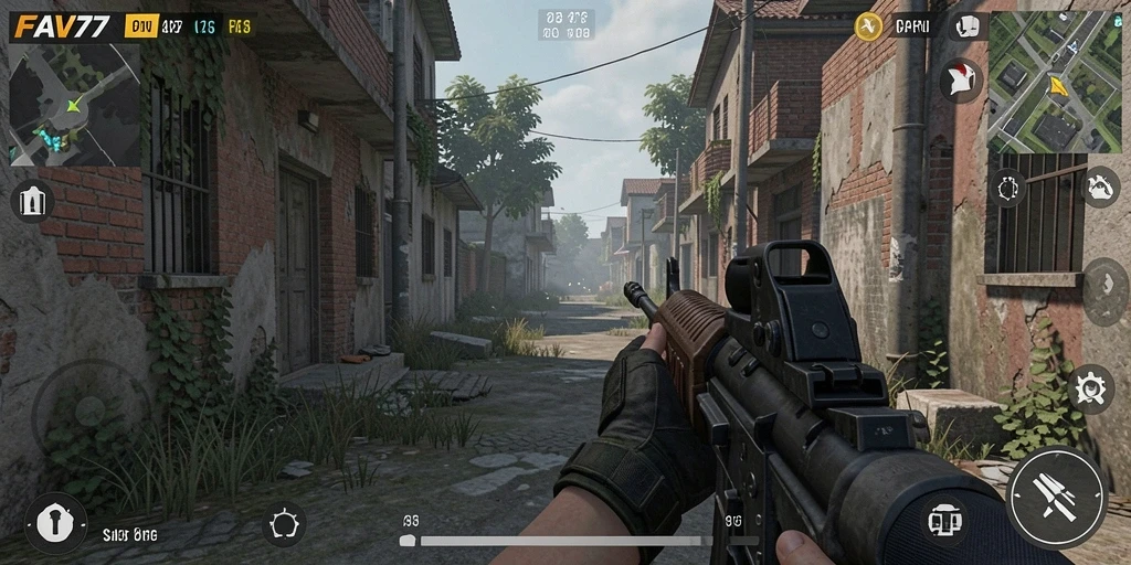 Tampilan gameplay seru dan menegangkan dari FAV77.