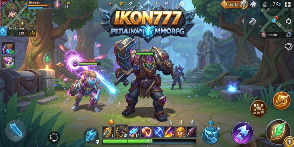 Tangkapan layar gameplay <strong>IKON777</strong> menampilkan pertempuran seru dan interaksi antar pemain.