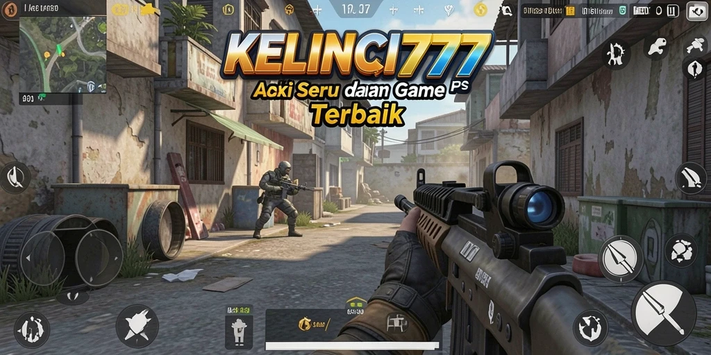 Tangkapan layar KELINCI777 menampilkan aksi seru dalam pertempuran FPS.