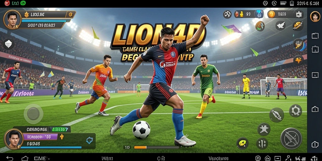 Tangkapan layar menunjukkan aksi seru gameplay LION4D di lapangan.