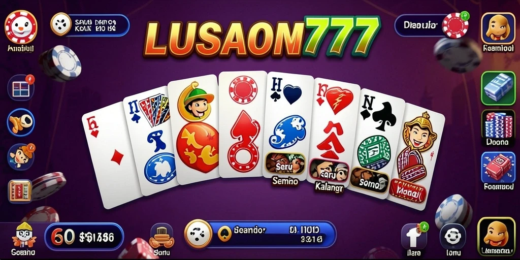 Tampilan menarik dari gameplay Domino LUSA777.