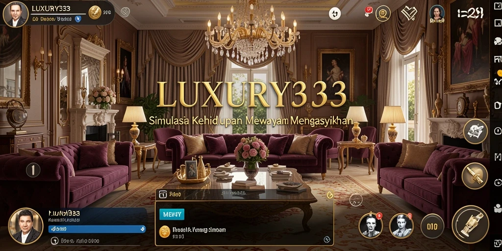 Tampilan gameplay <strong>LUXURY333</strong> yang penuh warna dan interaksi sosial.