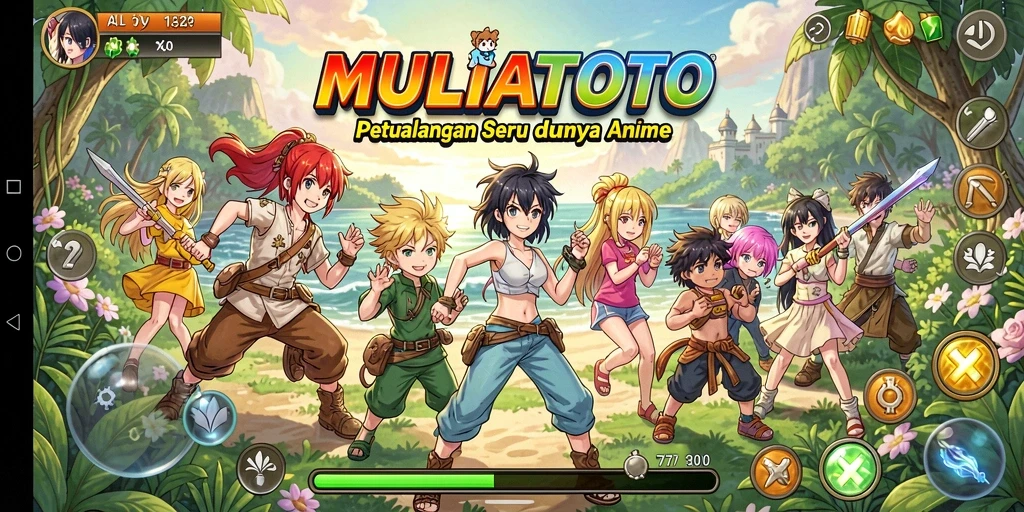 Tampilan gameplay seru dan karakter anime yang menarik.