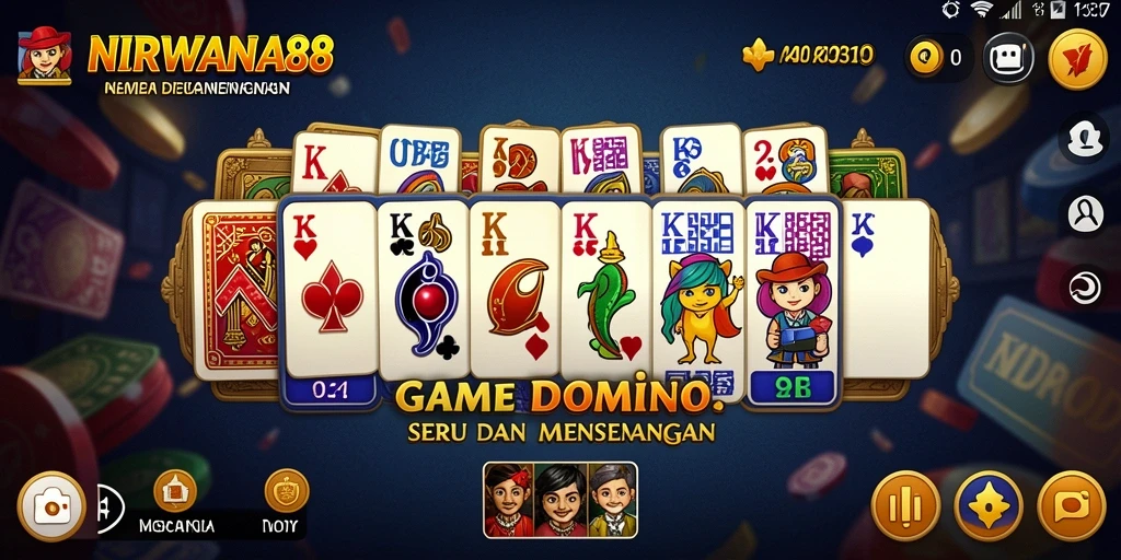 Gambaran gameplay seru di NIRWANA88 saat bermain Domino.