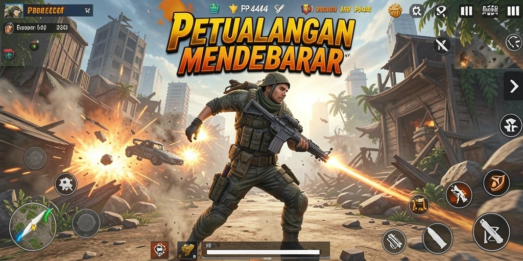 Tangkapan layar gameplay PP444 yang menampilkan aksi seru dan grafis menawan.