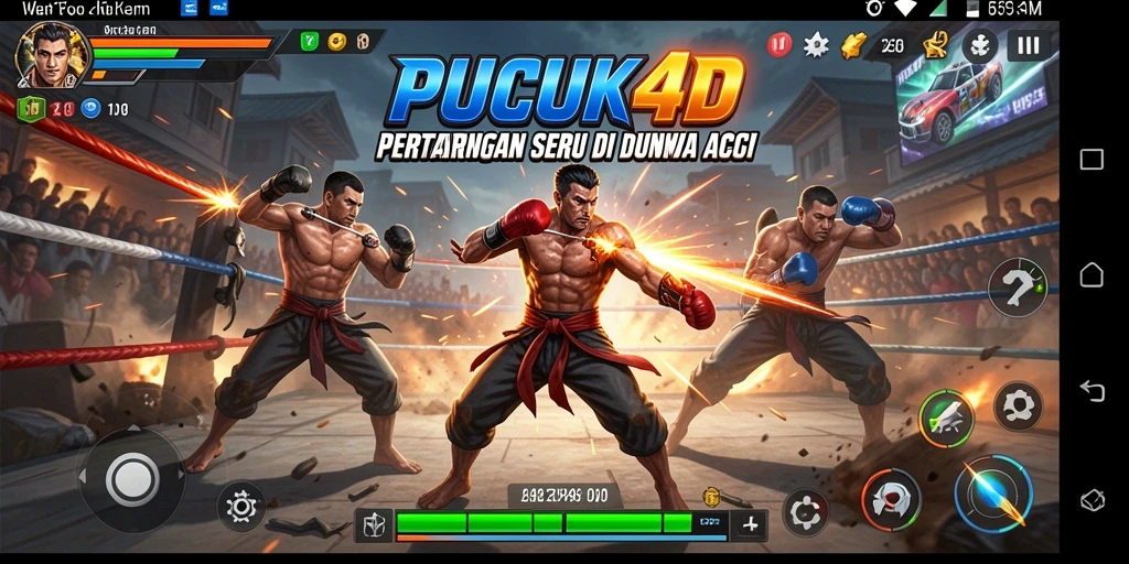 Tampilan aksi mendebarkan dalam gameplay PUCUK4D.