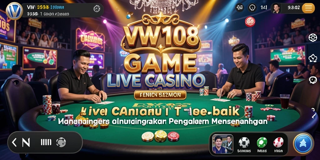 Tampilan gameplay Live Casino yang mengasyikkan di VW108.